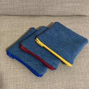 2pc Denim Pouch Bundle